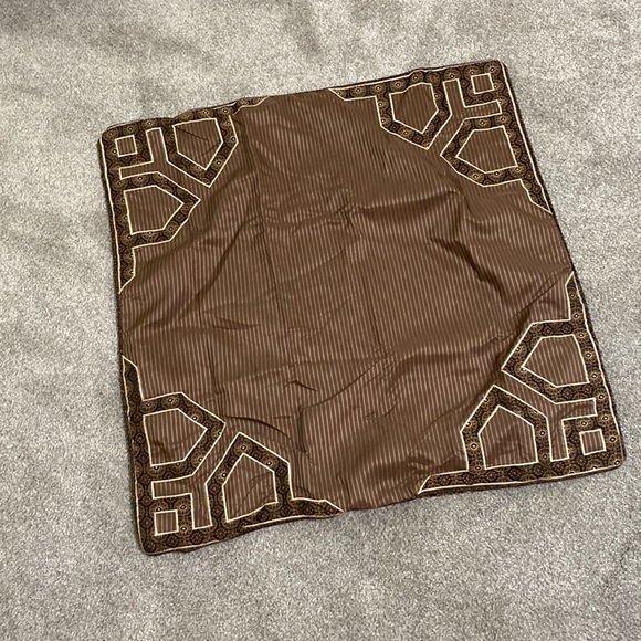 Euro pillow sham covers - 5 available - Croscill brown & black, Sancerre NWT - Picture 2 of 8